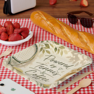 Assiettes En Carton Citation drôle de tennis pour une fête sur le thèm
