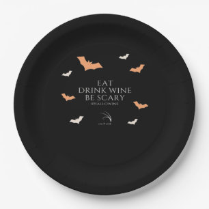 Assiettes En Carton Citation Hallowine Halloween Manger Boire