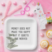 Assiettes En Carton Citation sur le bonheur (Fête)