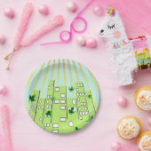 Assiettes En Carton Cité verte (Fête)