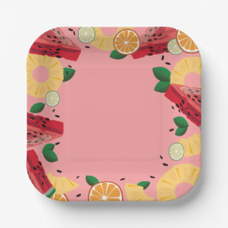 Assiettes En Carton Citric Fruit