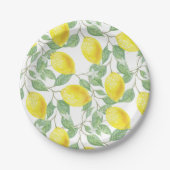 Assiettes En Carton Citron (Devant)