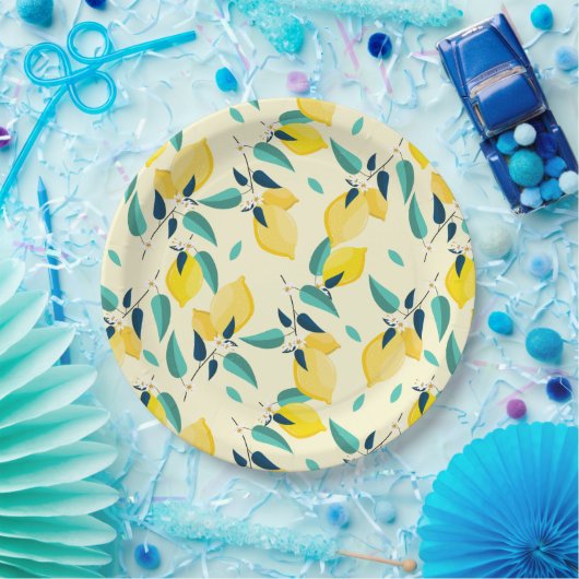 Assiettes En Carton Citron (Fête)