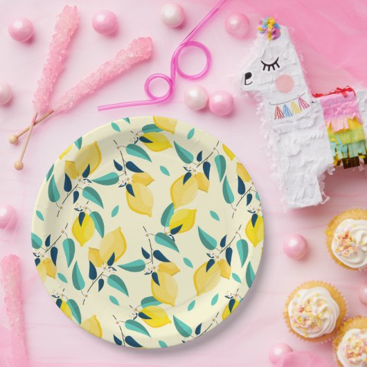 Assiettes En Carton Citron (Fête)