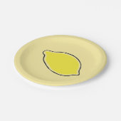 Assiettes En Carton Citron (Angle)