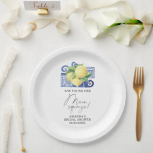 Assiettes En Carton Citron Citrus - Elle a trouvé son coup de foudre