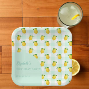 Assiettes En Carton Citron Citrus Été Anniversaire