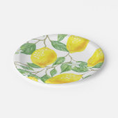Assiettes En Carton Citron et Feuille Temps de fête Citrus Plaque de p (Angle)