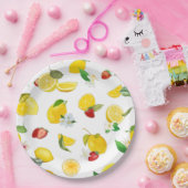 Assiettes En Carton Citron et fraise 2 (Fête)