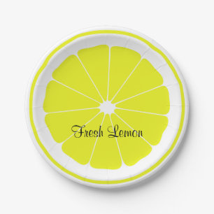 Assiettes En Carton Citron frais