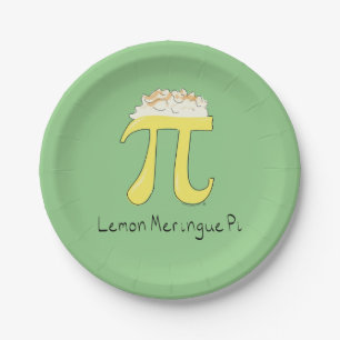 Assiettes En Carton Citron Meringue Pi Cute Math Plaques Papier