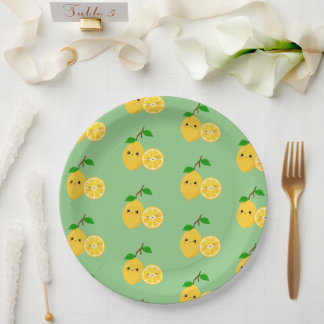 Assiettes En Carton Citron mignon