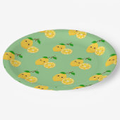 Assiettes En Carton Citron mignon (Angle)