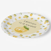 Assiettes En Carton Citron sucré Un 1er anniversaire (Angle)