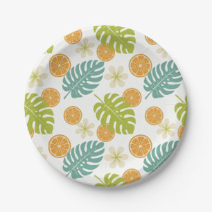Assiettes En Carton Citron Tropical