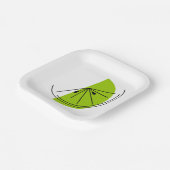 Assiettes En Carton Citron vert (Angulaire)
