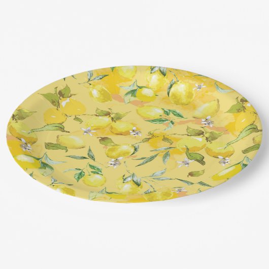 Assiettes En Carton citron vert IV (Angle)