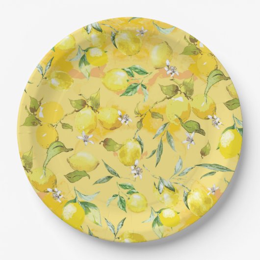 Assiettes En Carton citron vert IV (Devant)