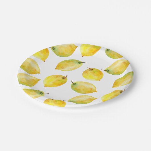 Assiettes En Carton Citrons (Angle)
