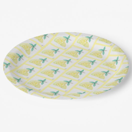 Assiettes En Carton Citrons (Angle)