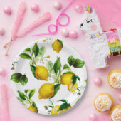 Assiettes En Carton Citrons, agrumes, art méditerranéen (Fête)