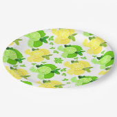 Assiettes En Carton Citrons citron vert| citron lime tranches soleil c (Angle)