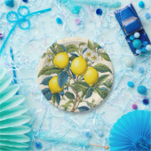 Assiettes En Carton Citrons d'été méditerranéens (Fête)