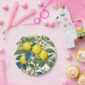 Assiettes En Carton Citrons d'été méditerranéens (Fête)