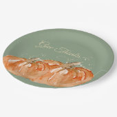 Assiettes En Carton Citrouille (Angle)