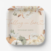 Assiettes En Carton Citrouille Automne  Automne Baby shower (Recto)