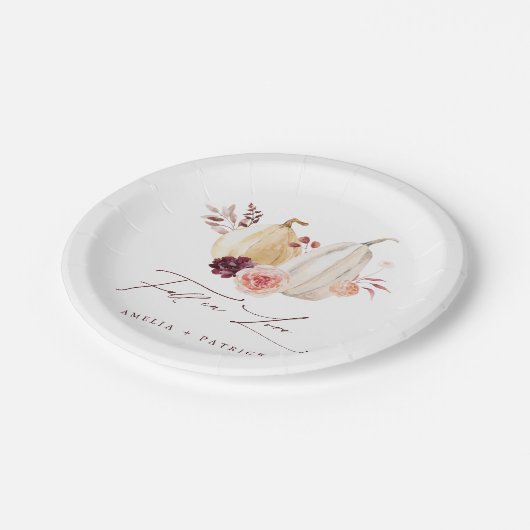 Assiettes En Carton Citrouille Automne  Automne Mariage (Angle)