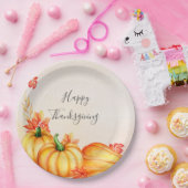 Assiettes En Carton Citrouille automne | Thanksgiving (Fête)