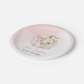Assiettes En Carton Citrouille Baby shower fille plaque de papier pers (Angle)