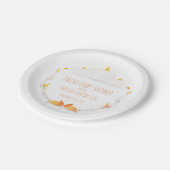 Assiettes En Carton Citrouille blanc Baby shower Twins d'automne Plaq (Angle)