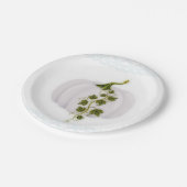 Assiettes En Carton Citrouille blanc Storybook Blue Mariage de automne (Angle)