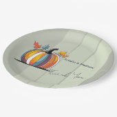 Assiettes En Carton Citrouille bon thanksgiving (Angle)