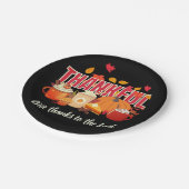 Assiettes En Carton Citrouille chrétien JE REMERCIE Thanksgiving (Angle)