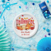 Assiettes En Carton Citrouille chrétien Thanksgiving REMERCIEUX (Fête)