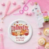 Assiettes En Carton Citrouille chrétien Thanksgiving REMERCIEUX (Fête)