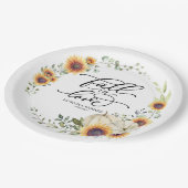 Assiettes En Carton Citrouille de la verdure automne dans l'amour (Angle)
