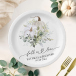 Assiettes En Carton Citrouille de la verdure automne dans l'amour<br><div class="desc">Délicate aquarelle verdure automne nuptiale invitation à la douche nuptiale. Facile à personnaliser avec vos détails. Contactez-moi par conversation si vous avez des questions sur l'oeuvre ou avez besoin d'une personnalisation. VEUILLEZ NOTER : Pour obtenir de l'aide sur les commandes, l'expédition, l'information sur les produits, etc., contactez directement le service...</div>