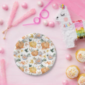 Assiettes En Carton Citrouille de récolte d'automne Thanksgiving Motif (Fête)