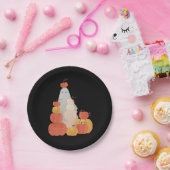 Assiettes En Carton Citrouille d'Halloween invisible mignon Fantôme no (Fête)