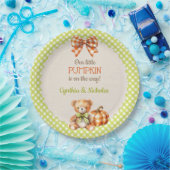 Assiettes En Carton Citrouille d'ours en peluche d'automne (Fête)