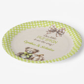 Assiettes En Carton Citrouille d'ours en peluche d'automne (Angle)