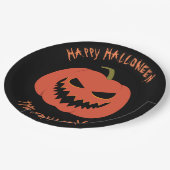 Assiettes En Carton Citrouille éffrayant Black fête d'Halloween votre  (Angle)