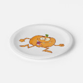 Assiettes En Carton Citrouille en cours d'exécution (Angle)