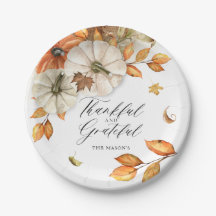 Citrouille et Feuilles de Thanksgiving