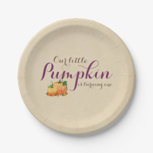 Assiettes En Carton Citrouille Fall First Birthday Party Plaques papie