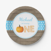 Assiettes En Carton Citrouille Fall First Birthday Party Plaques papie (Devant)
